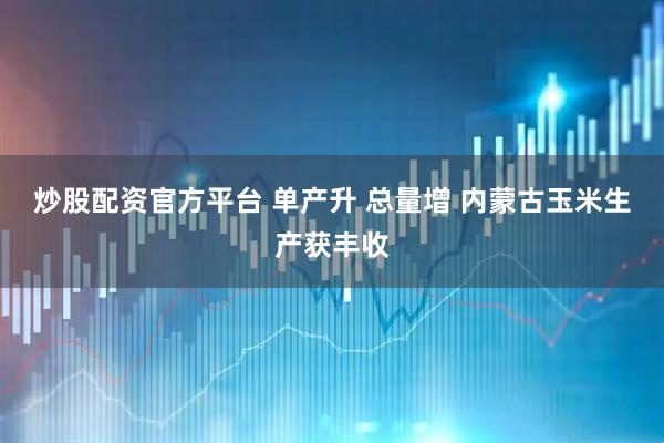 炒股配资官方平台 单产升 总量增 内蒙古玉米生产获丰收